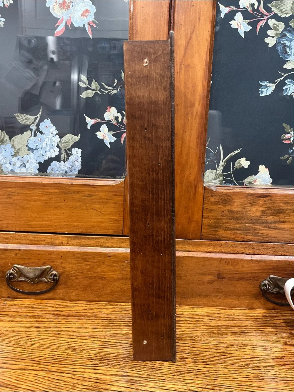 Vintage Wooden Mail Holder with Hooks | Rustic Farmhouse Cottagecore Decor